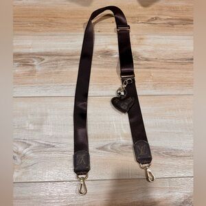 Brown Adjustable Strap with Logo